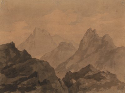 Dağ Üstleri Dağ Çalışması by Alexander Cozens